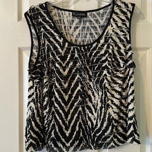 Black and Cream Blouse